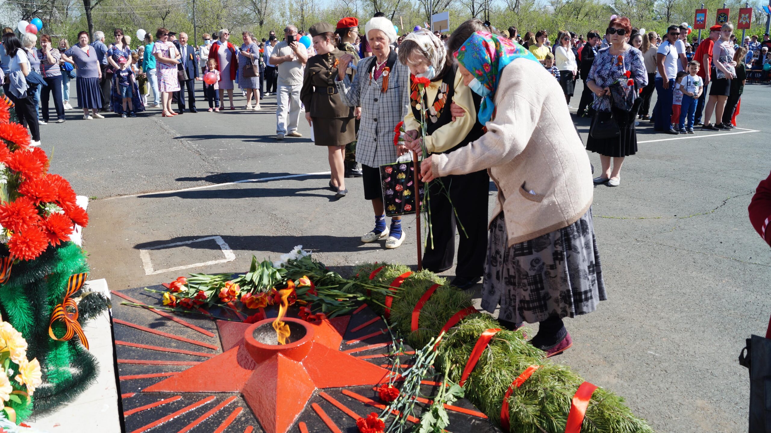 Парад на центральной площади в честь 76 – ой годовщины победы в Великой Отечественной войне