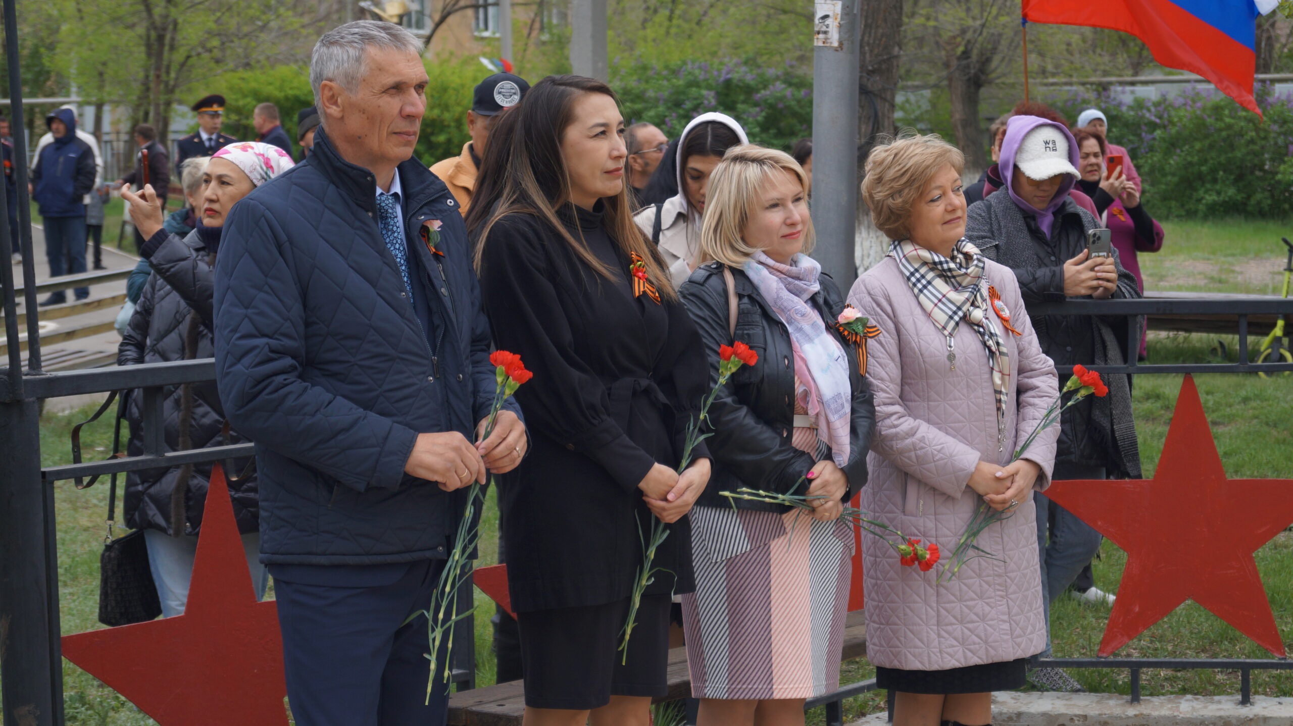 Митинг в парке имени генерала Дмитриева в честь 78-й годовщины Победы в Великой Отечественной войне