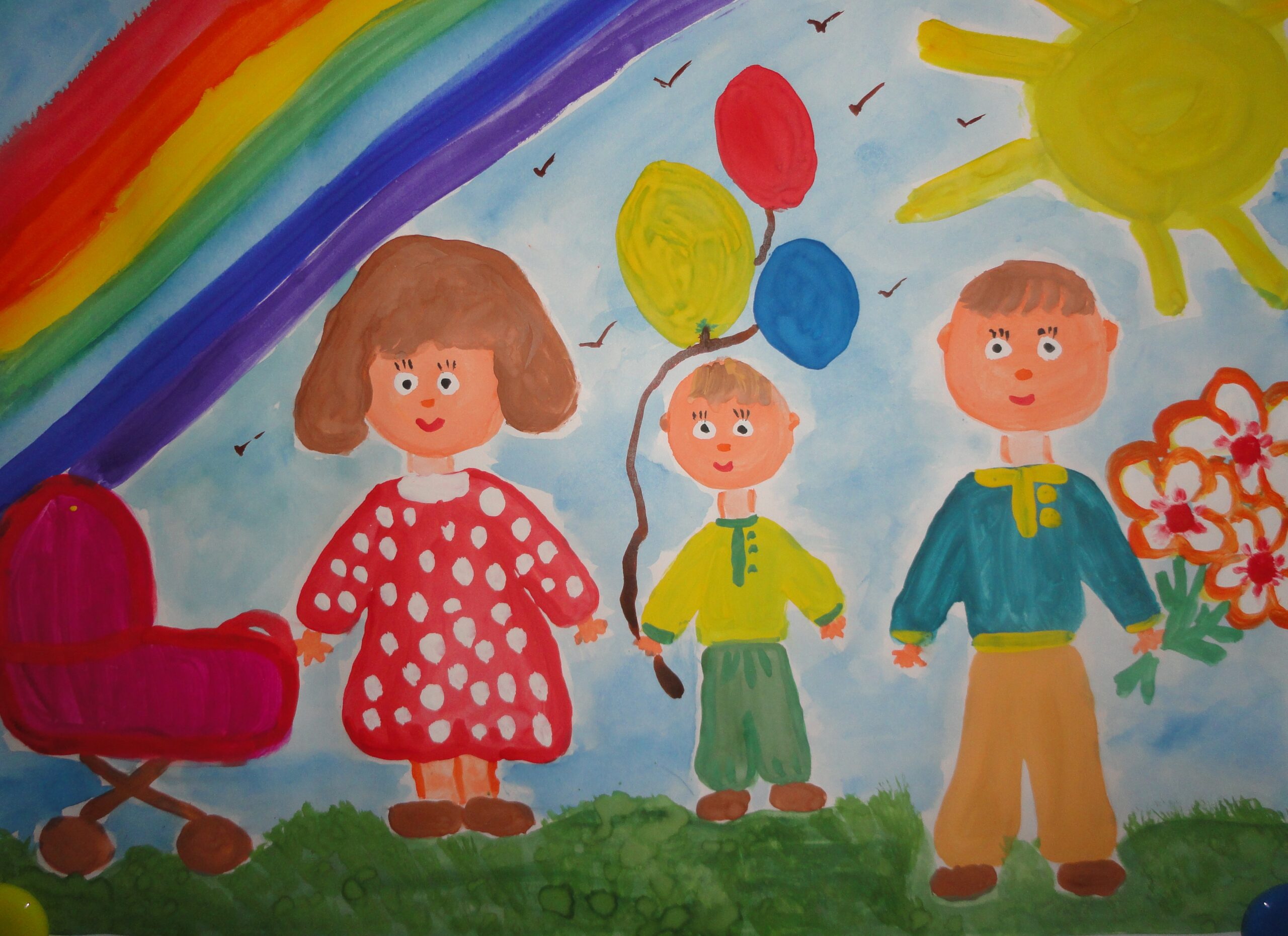 Выставка рисунков «Под семейным зонтиком» (Всемирный день семьи)